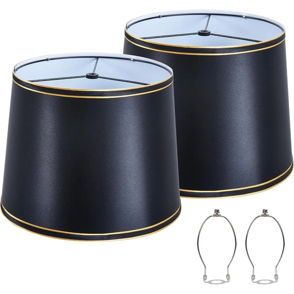 

Набор абажуров из 2 шт., абажур барабанный, высота 10 дюймов, абажуры для настольной лампы, торшер, подвесной светильник, серые абажуры,har