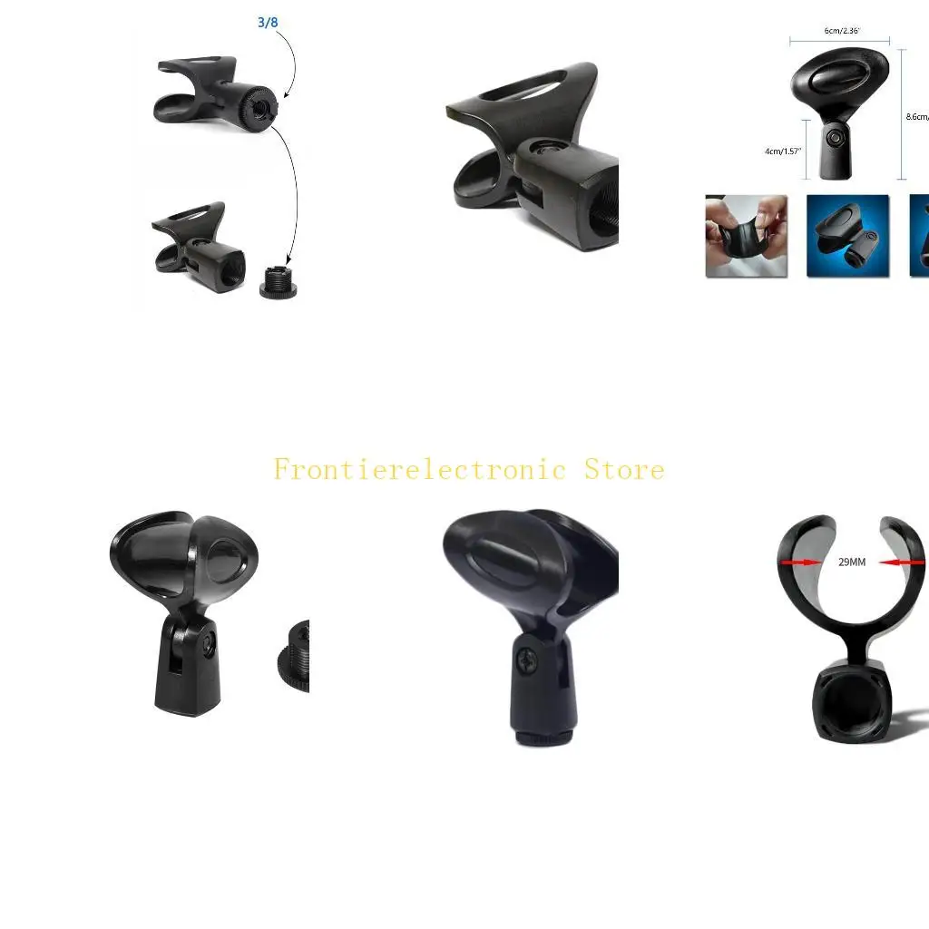 G8DB Break Resistant MIC Clip حامل ميكروفون للميكروفون السلكية/اللاسلكية المحمولة #1