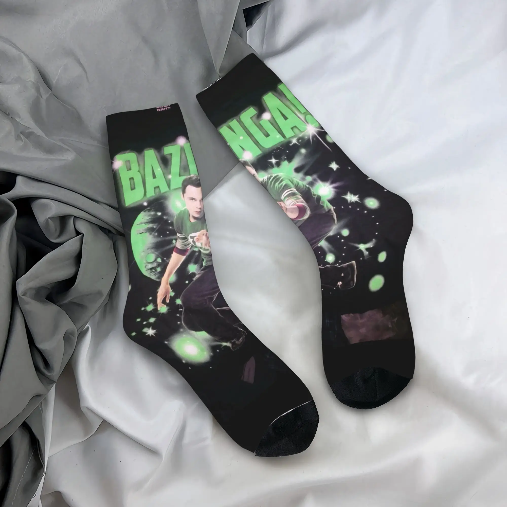 

Носки The Big Bang Theory, противоскользящие чулки, мужские носки высокого качества для бега, осенние носки с забавным дизайном