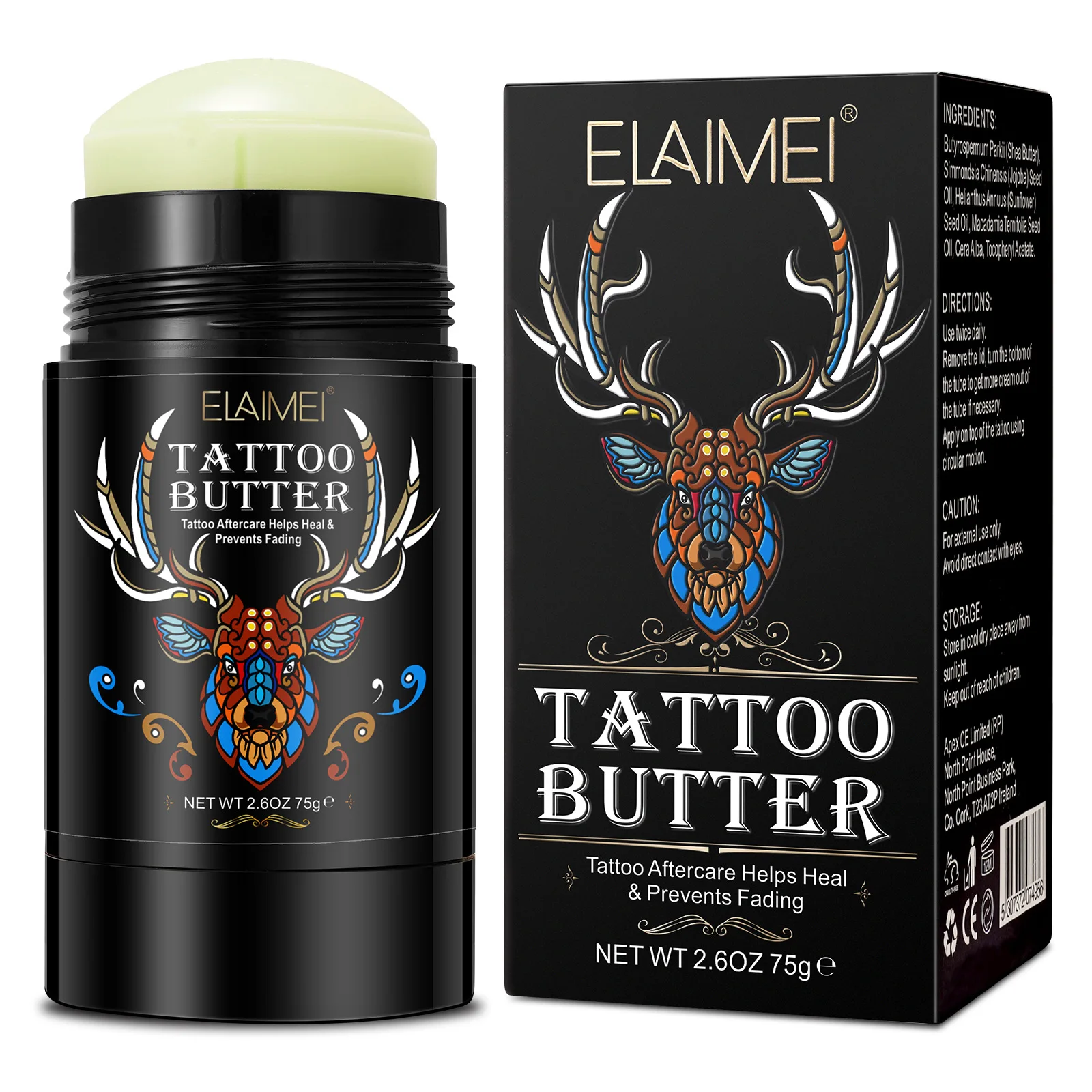 attoo Aftercare Balm Natural Vegan Non-Greasy for New Old Tattoo Color Lock Moisturizing Healing Skin Care