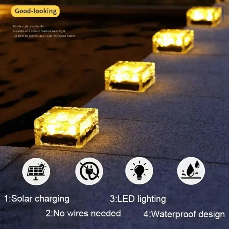 Factory Price IP65 Panel Light Solar Lighting LED Outdoor Light Cube Solar Garden Light