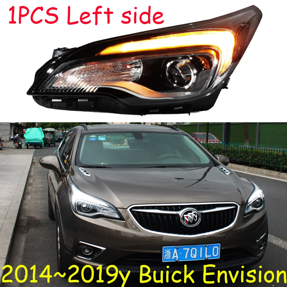 1pcs car bumper Opel head light for Buick Envision headlight car accessories 2014~2019 DRL headlamp for buick envision fog light