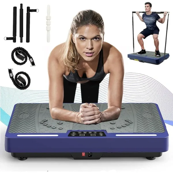 

Vibration Plate Exercise Machine - Whole Body Workout Vibration Platform Lymphatic Drainage Machine for Weight