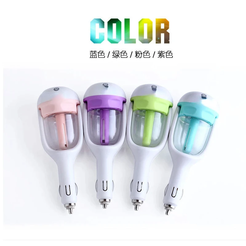 

Car Air Humidifier Mini Steam Air Purifier Essential Oil Aromatherapy Diffuser 50ML Refillable Diffuser Mist Maker Sprayer