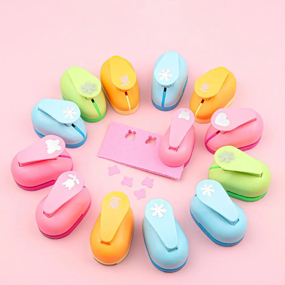 Embossing Device Embossing Mold Craft Lever Punch Set Butterfly Snowflake Love Heart Rose Shape Handmade Paper Punch Simple