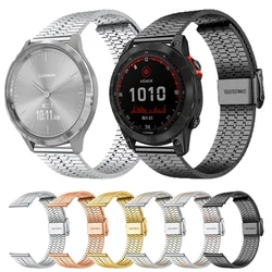 Stainless Steel Strap For Garmin Venu 2 Sq GarminMove 3 GarminActive Vivoactive 4 Metal belt Bracelet 20mm 22mm Band Wristbands