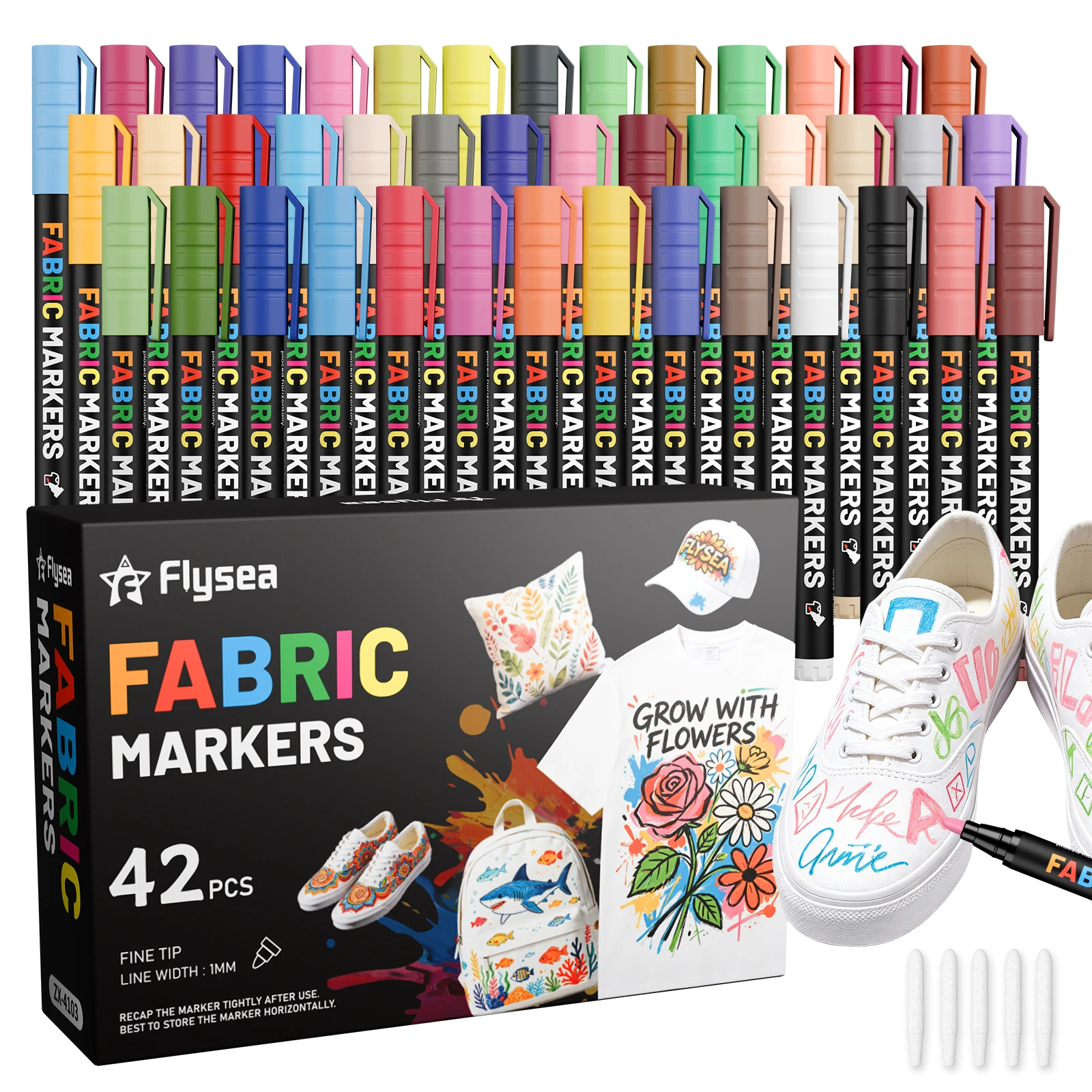 1 Piece of Fabric Painting Pen, Textile Fabric Marker Pen, DIY Fabric Graffiti Pen, Clothing Canvas Bag Shoe Hand-Painted Paint Pen, Washable Fabric Painting Pen, Handmade Creative Graffiti Tool Set