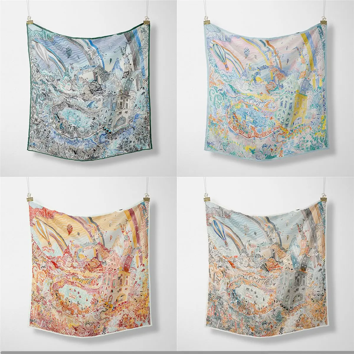 

New 53cm Women's Versatile High-Quality Twill Silk Decorative Professional Small Square Scarf Necktie Headwear Fashion Accessory