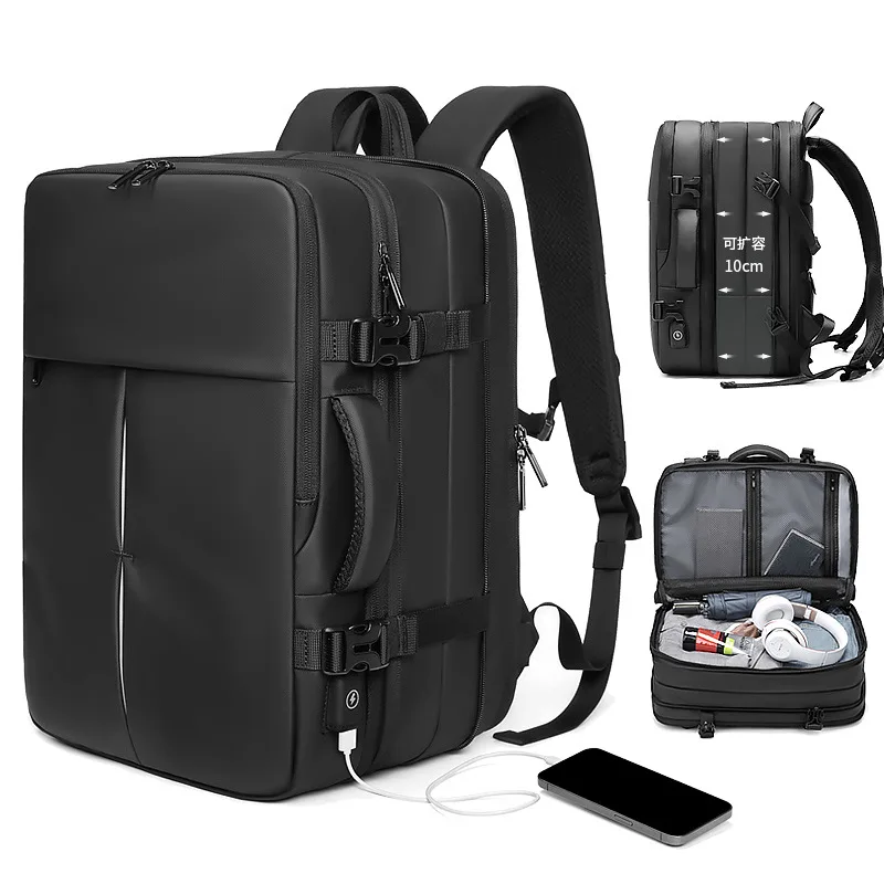 

Backpack Commuter Bag Men's Black Computer Bag Men's Business Work Meeting Travel Backpack Large Capacity Travel Vacation