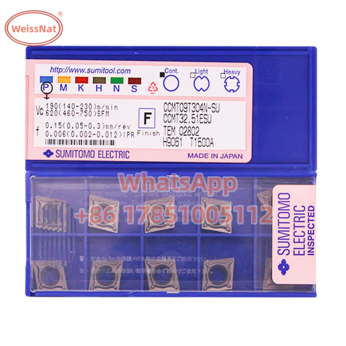 SUMITOMO CCMT060202N CCMT060204N CCMT09T302N CCMT09T304N CCMT120408N T1500A T1500Z T3000Z T200Z Carbide Insert CCMT Inserts