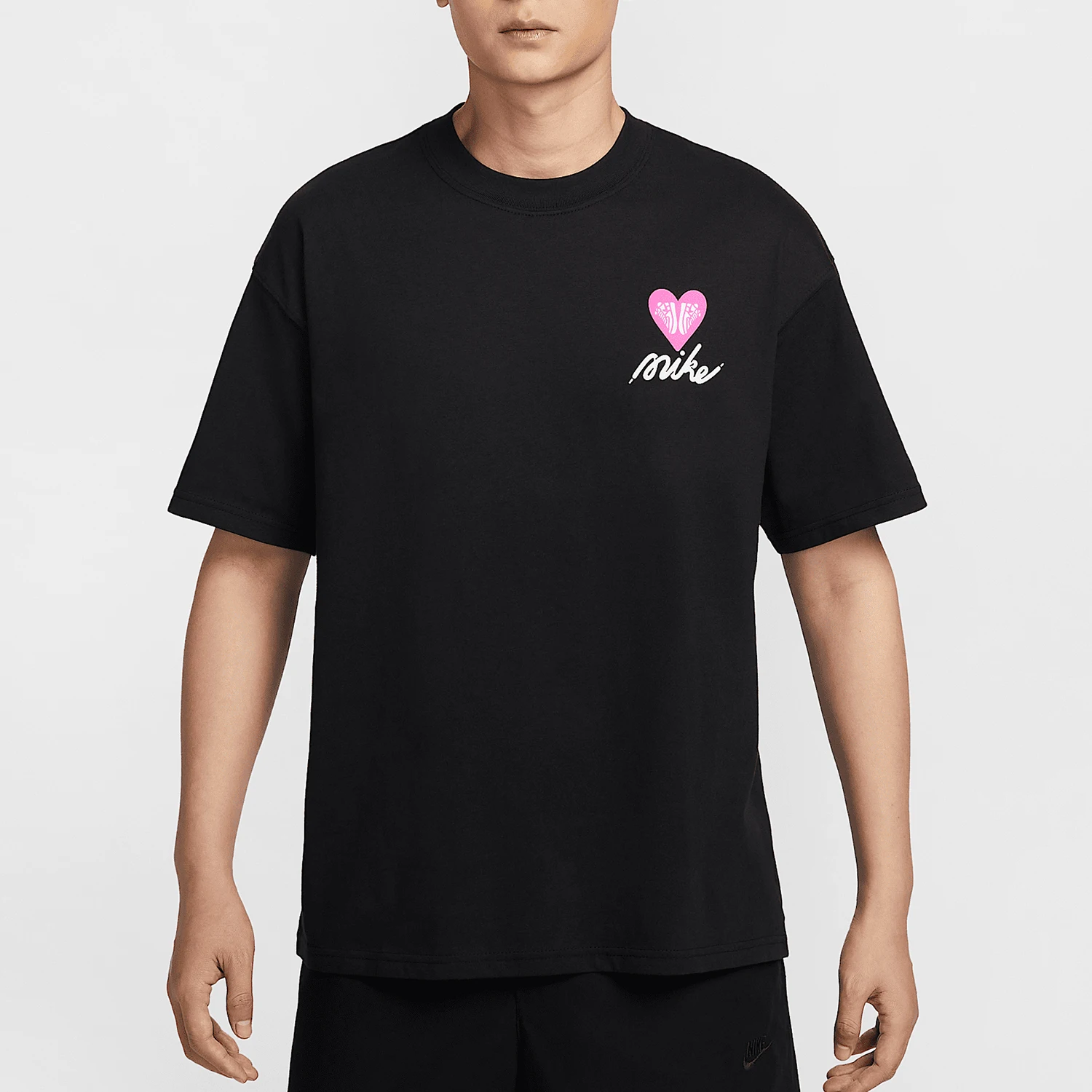 

Nike подлинные летние новые мужские свободные повседневные с круглым вырезом и короткими рукавами с принтом HJ0585-010