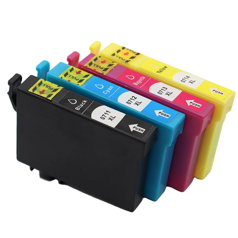 Ink Cartridge for Epson T0711 T0712 T0713 T0714 Printer Cartridges Stylus SX215 SX218 SX400 SX405 SX405 SX410 SX415 SX510W