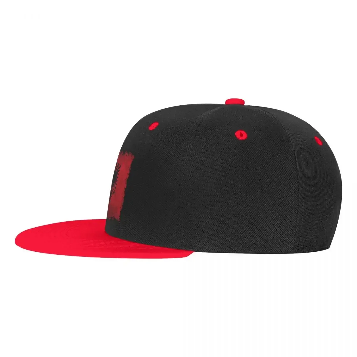 Punk Albańska flaga z podartymi krawędziami Hip Hop Czapka z daszkiem Lato Patriotyczna Albania Miłość Płaska deskorolka Snapback Czapka taty