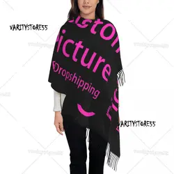 Personal isierte Druck personal isierte benutzer definierte Foto Logo Schal Männer Frauen Winter Herbst warme Schals benutzer definierte DIY-Druck Schal Wrap