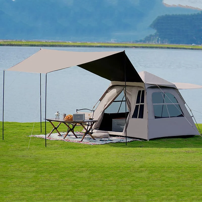 Outdoor Camping Tent For Field Camping Family Picnics Travel Sun-protective Folding Sun-shading Portable Rainproof Tents