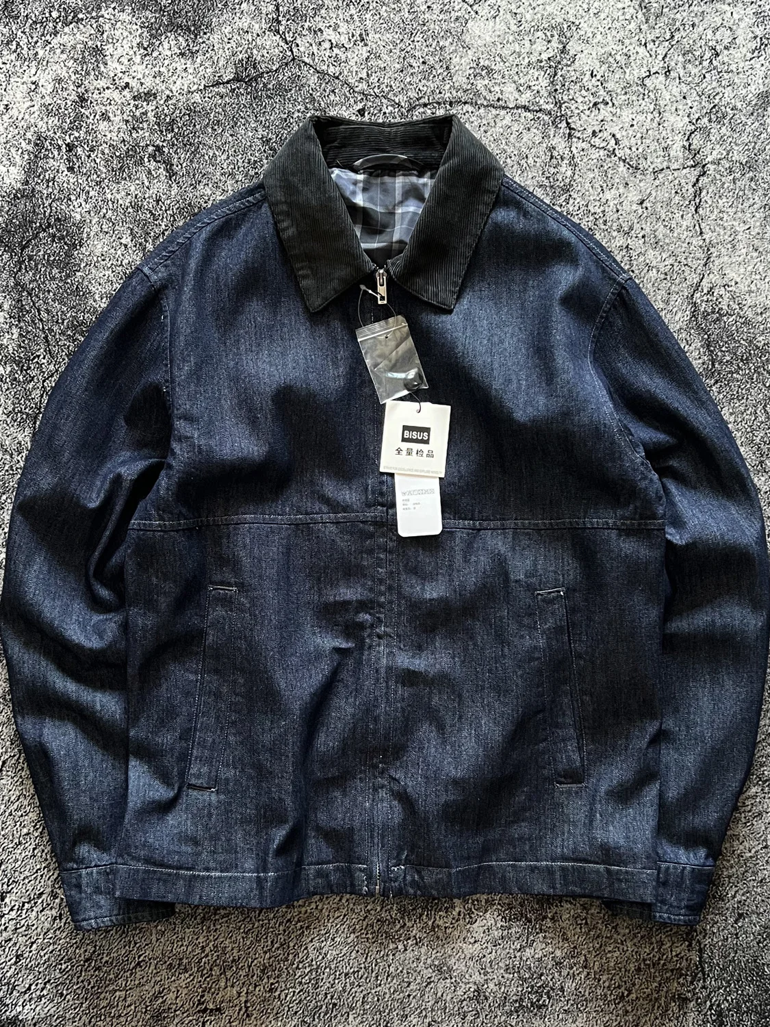 

Ретро-куртка из утолщенного двухслойного денима, повседневная, свободного кроя, весна-осень, синяя, оригинального цвета, в стиле Детройт, для мужчин