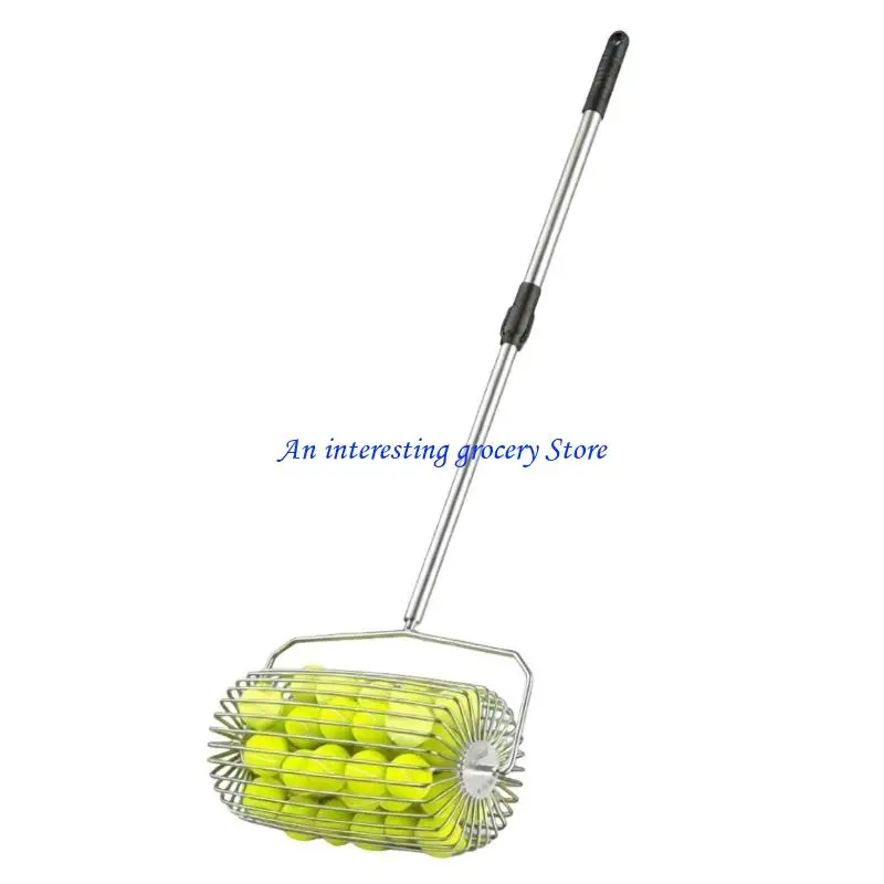 652D Tennis Balls Pickup Hoppers Pickleballs Tennis Collector Basket Pickers Upper