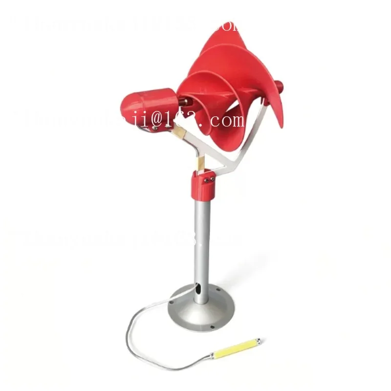 10W Mini Spiral Wind Turbine Generator, Archimedes Breeze-Start Model with LED Light for Science Experiment