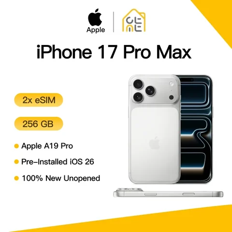 Apple iPhone 17 Pro Max Original Fully Unlocked ESIM 120Hz 6.9' Super Retina XDR OLED A19 Pro Chip Triple 48MP Brand New Sealed
