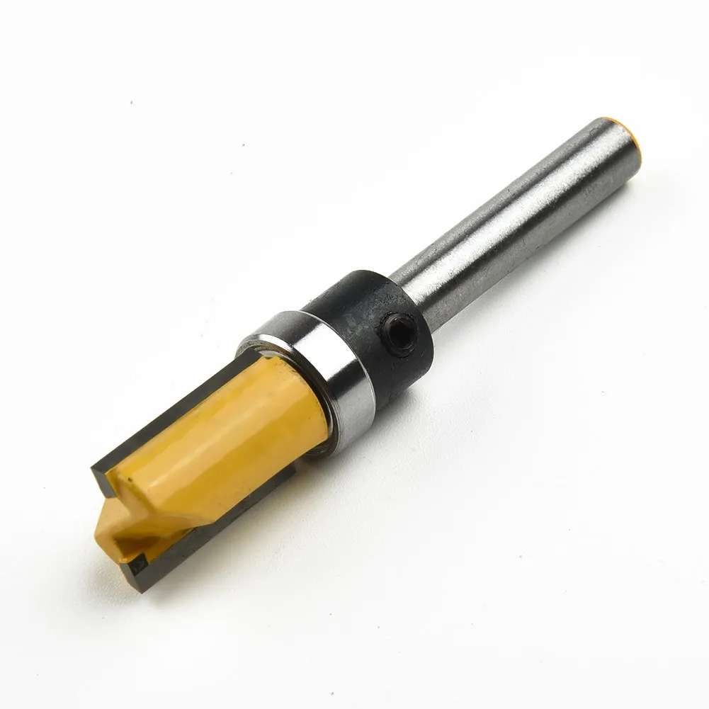 Straight Router Bit Trim Carbide Extra Cutting Flush For Wood Acrylic Milling Cutter Round Handle Router Bit New