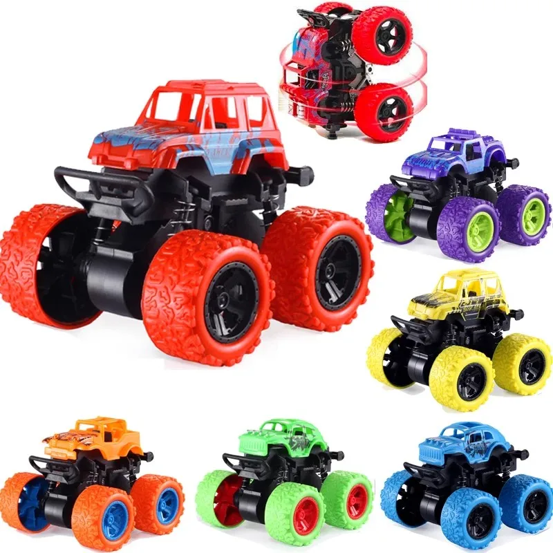 Hot Toys Car Four-wheel Drive Vehicle Pull Back Off-Road Vehicle Inertia Stunt Drive Toy Car as a Perfect Children's Gift