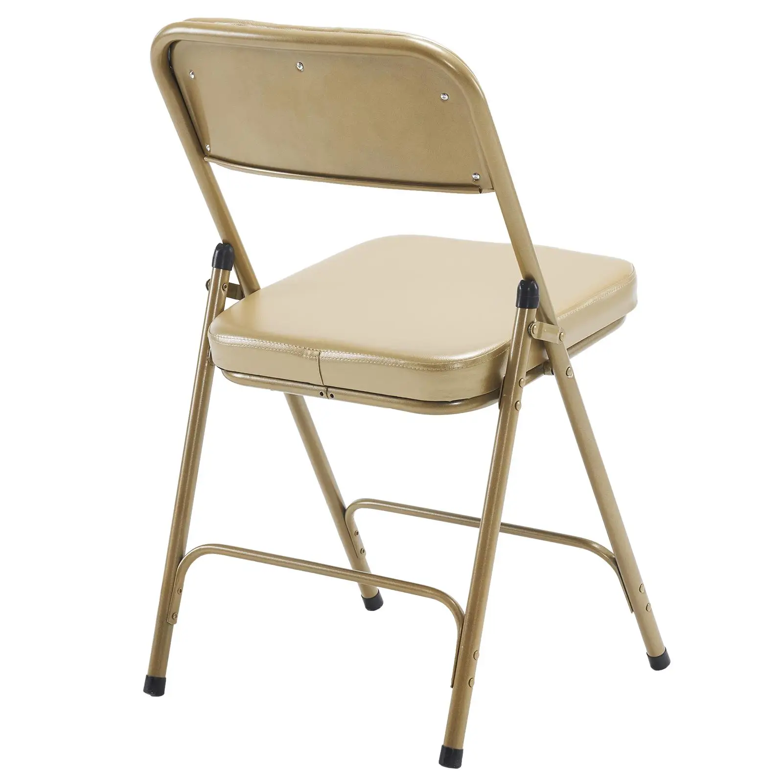 2Pack Metal Folding Chairs with Padded Seat & Back - Indoor/Outdoor Event Seating, Champagne Gold for home /Office