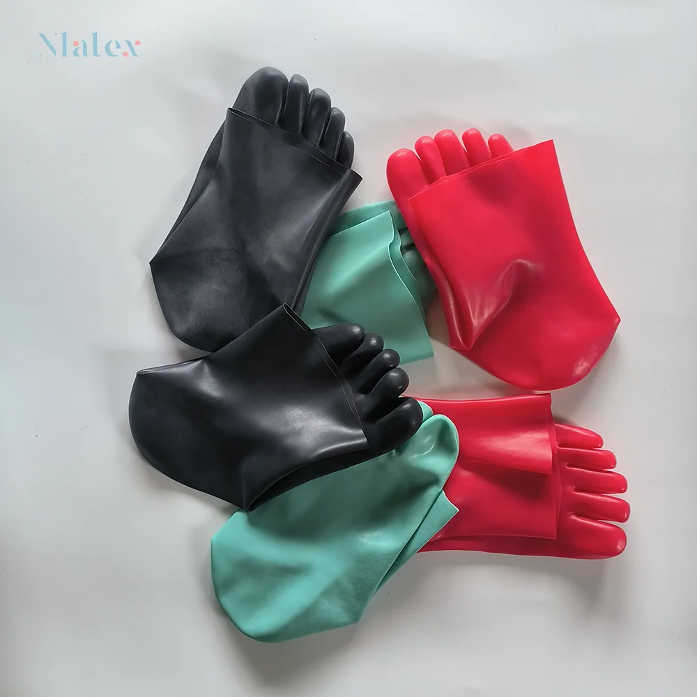 جوارب قصيرة من اللاتكس الطبيعي خمسة أصابع ، راحة وأسلوب محسّن ، سمك 0.6-0.9 مللي متر