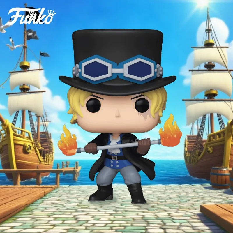 Funko POP Original ONE PIECE Anime Figure Sabo 922 Action Figure Toys for Boys Girls Gift Collectible Model Ornaments