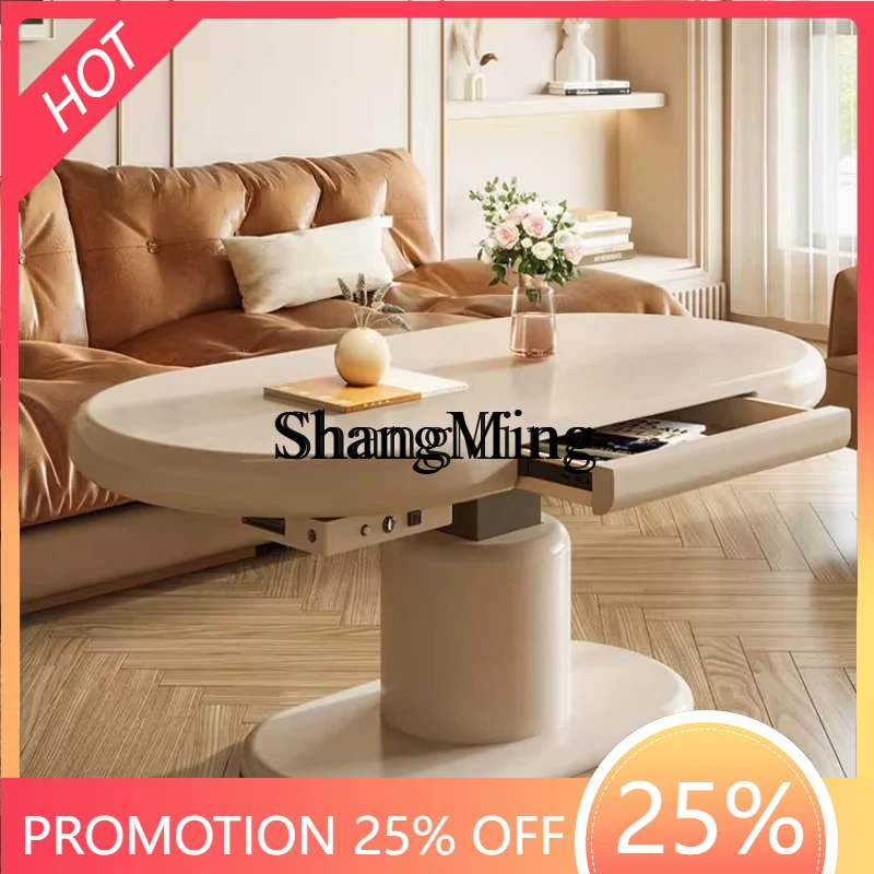 

FG Small Apartment Family Multifunctional Integrated Retractable Modern Simple Table Coffee Table Dining Table