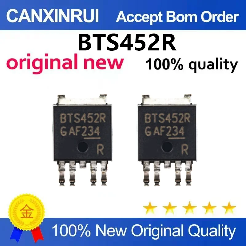（5pcs-100pcs）Newly imported BTS452R package TO-252 automotive computer board chip intelligent high side power switch