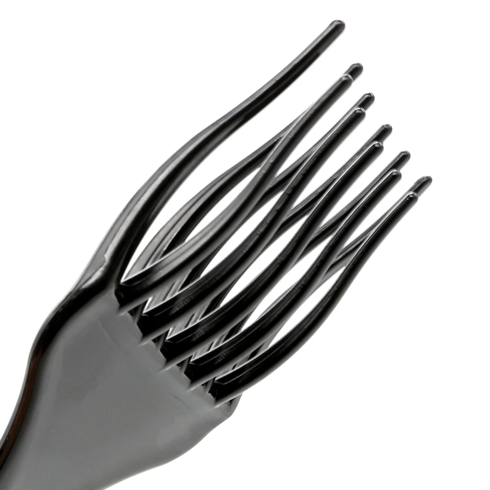 1PCS Black Insert Afro Hair Comb Plastic Wide Teeth Pick Hair Fork Comb Salon Professional African Styling Hairdressing Tool Men