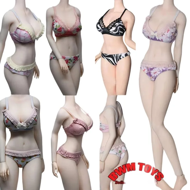 

Индивидуальный бюстгальтер из ледяного шелка в масштабе 1/6, комплект эластичного нижнего белья для 12-дюймовой экшн-фигурки TBL, тело куклы