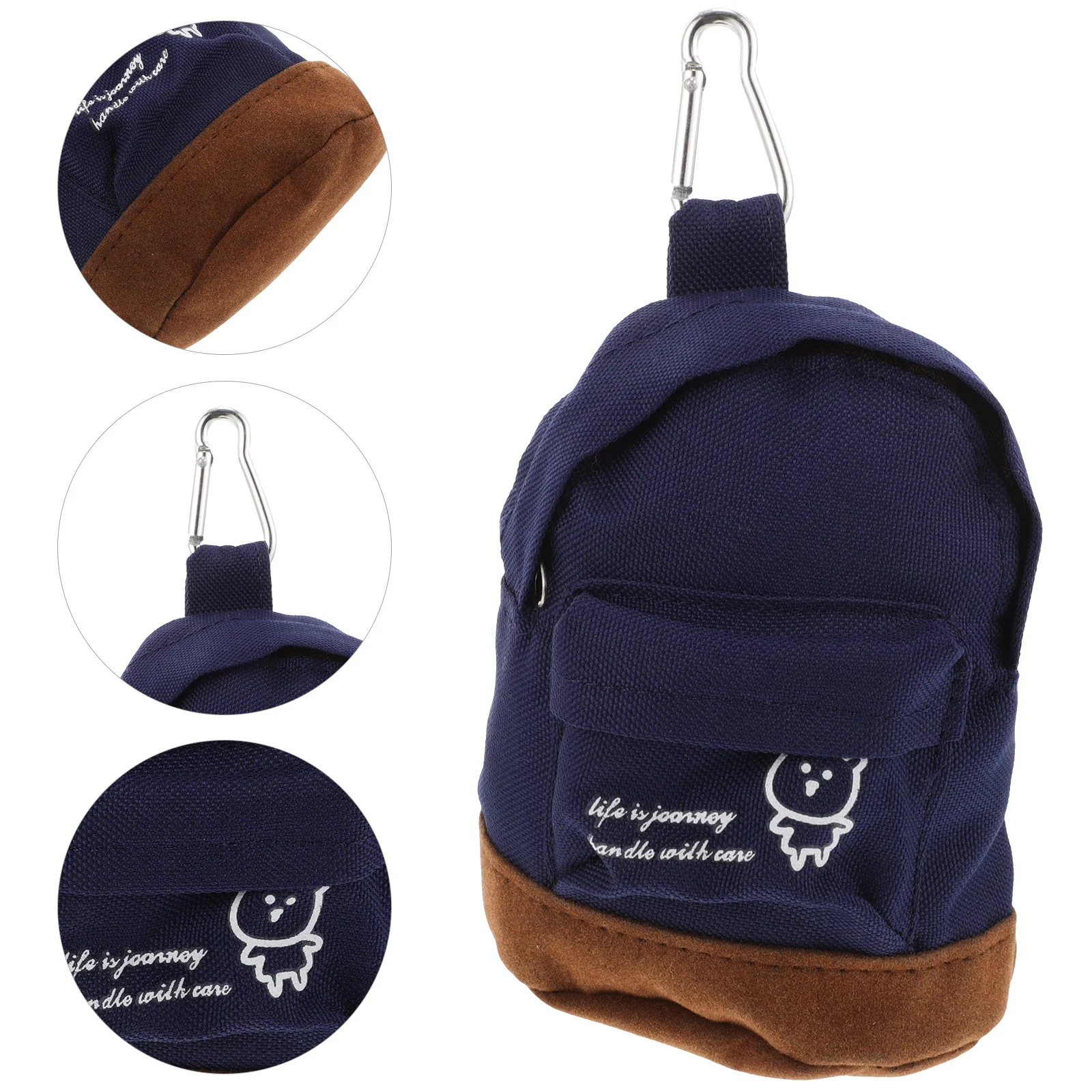 

Small Book Bag Coin Purse Mini Oxford Cloth Lightweight Makeup Pouch For Women Travel Organizer Wallet Card Holder