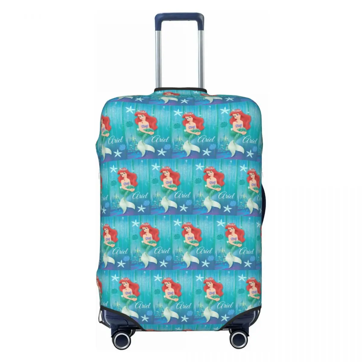 

Custom New Fashion Ariel The Little Mermaid Princess Travel Luggage Cover Washable Suitcase Cover Protector Fit 18-32 Inch