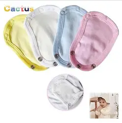 Lovely Baby Boys Girls Kids Jumpsuit Diaper Lengthen Extender Extension Solid Soft Jumpsuit Bodysuit Extender 13*9cm 4 Colors