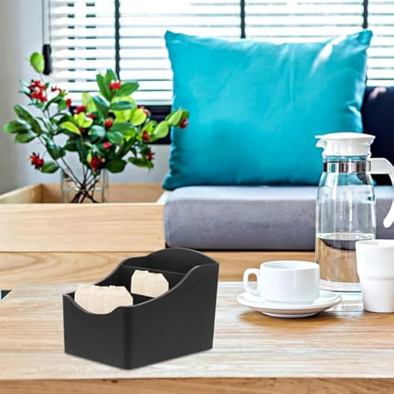 설탕 보관 거치대 리모컨 보관함, 티백 거치대 커피 설탕 패킷 정리함 커피 스테이션 거치대