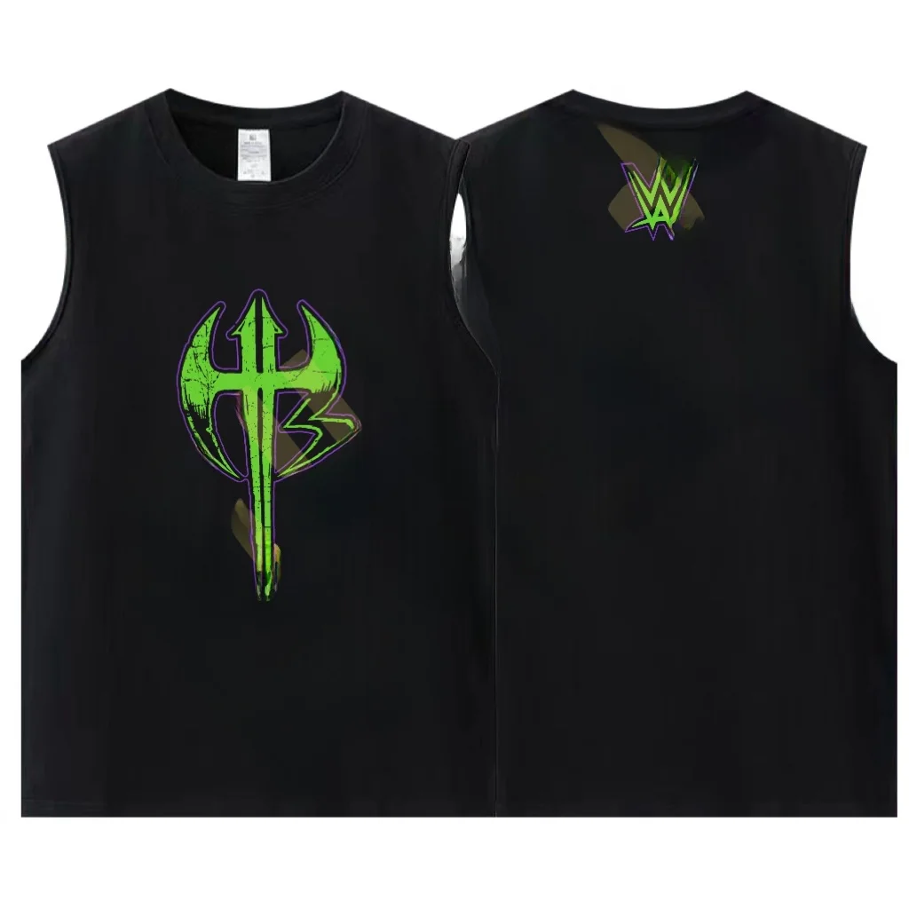 Camiseta de Algodón Puro sin Mangas  Hardy Boyz Jeff Hardy Matt Hardy AEW 2025, Cuello Redondo, Corte Holgado, Popular ent...