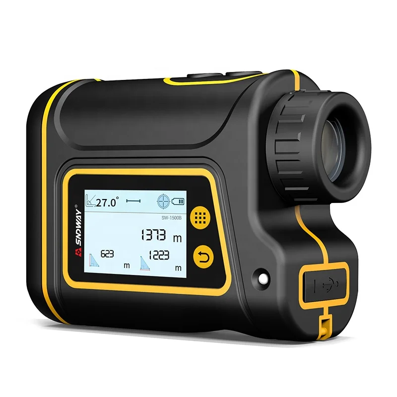 SNDWAY SW-1500B Touch Screen Digital Golf Laser Rangefinder 1500m Telescope Hunting Rangefinder Distance Meter/laser rangefinder