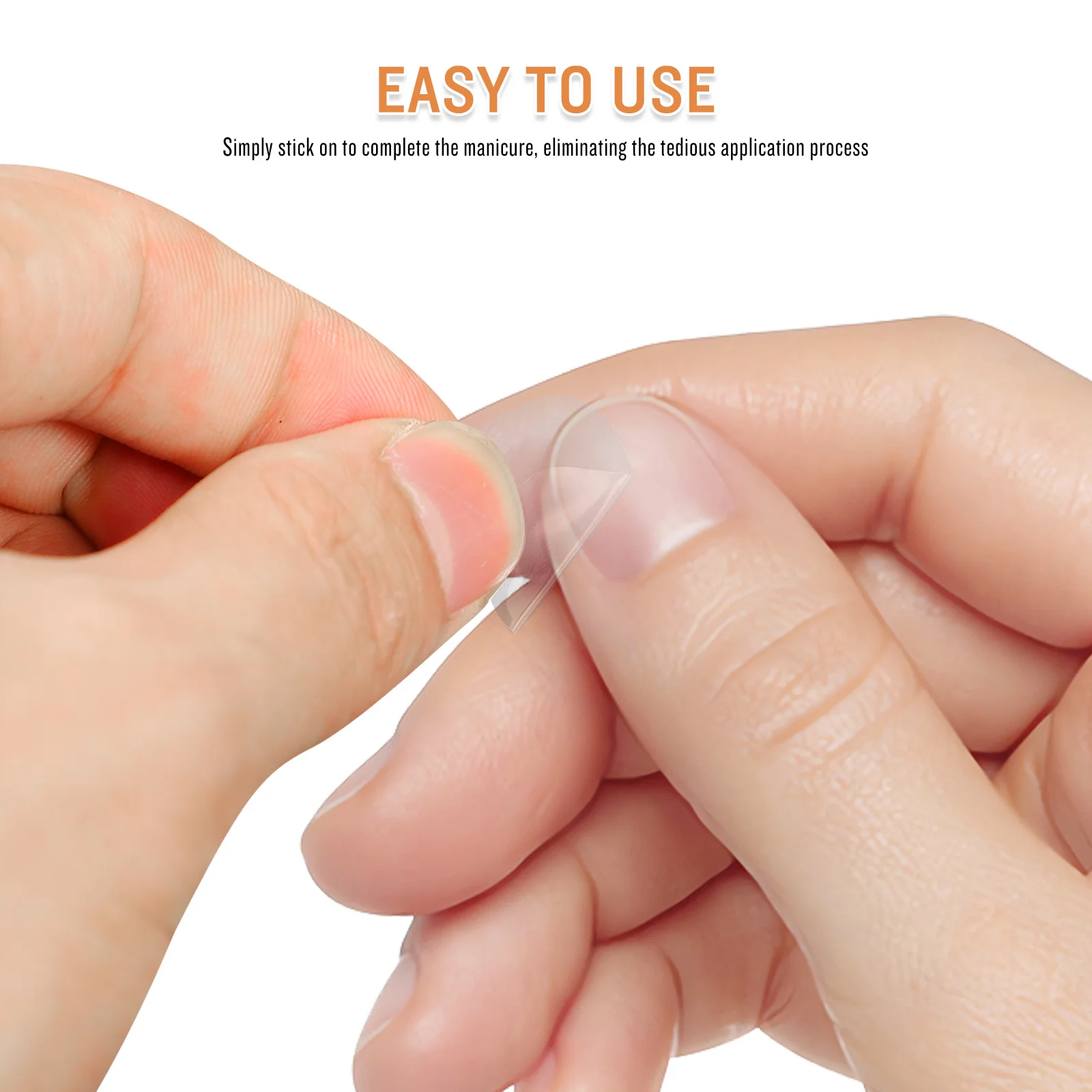 Autocollants pour ongles transparents, 6 feuilles, pour une Application rapide et facile, Protection étendue contre l'usure, bandes pour ongles en Gel transparent, fournitures de manucure