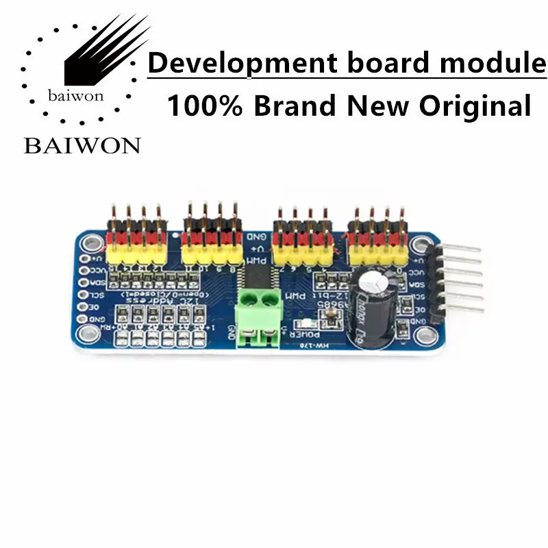16 channel PWM Servo servo drive board robot controller IIC interface driver module PCA9685