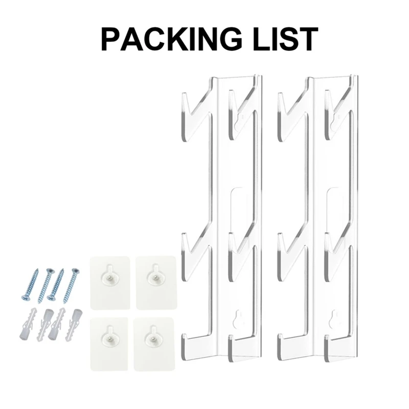 2PCS 2-Tier Universal Game Controller Headset Holder Stand Kit For Controller Stand Clear Headphone Holder Kit