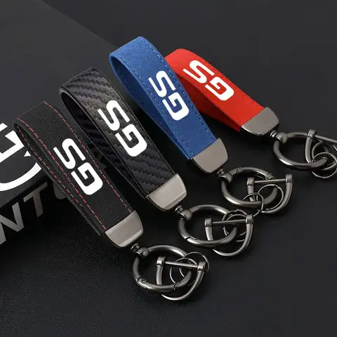 Suede Leather Keychain Men Women Car Key Holder Trinket Keyring Customized Logo Accessories Gift For Lexus GS Car Accessories