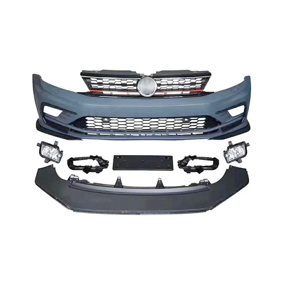 

accesorios para autoPP material Front bumper with grill For Sagitar Refit GLI Style Body Kits for Jetta 2011-2017