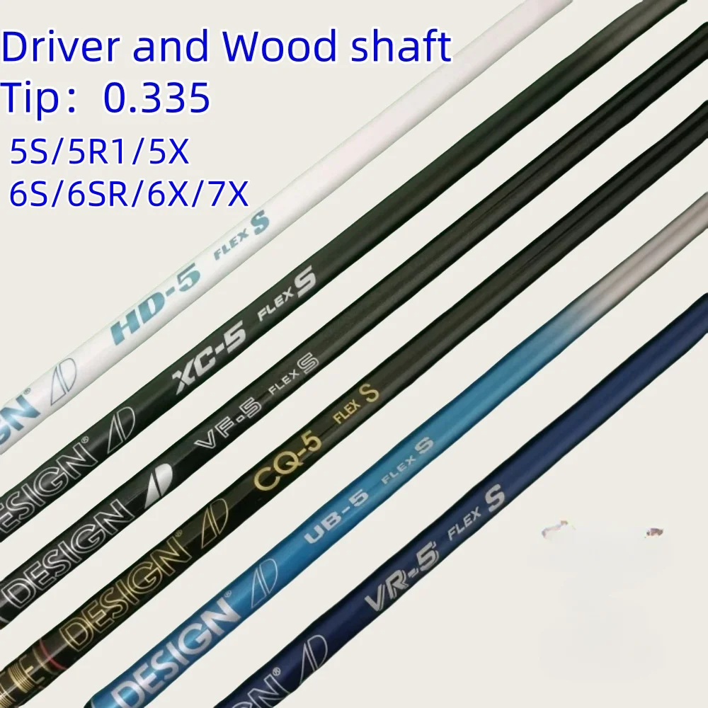 

2024 New Golf Drivers shaft or Fairway Wood Graphite Shaft tou D R/S/X 0.335 Tip 45inchmbly sleeve and grip