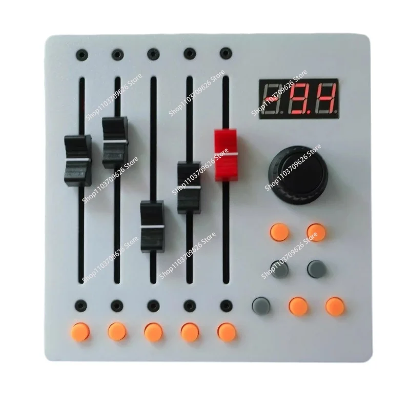 

5-track, long fader, live mixing MIDI controller, customizable midi cc channel and signal, supports Studio One, Protools, Logic