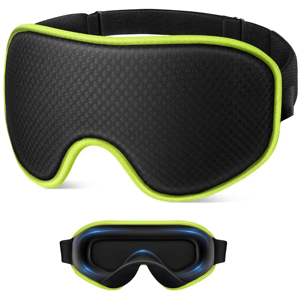 Soft Padded Blocking Light Eye Mask Block Out Light Eye Cover Sleeping Aid Eye Patches Relax Blindfold Breathable