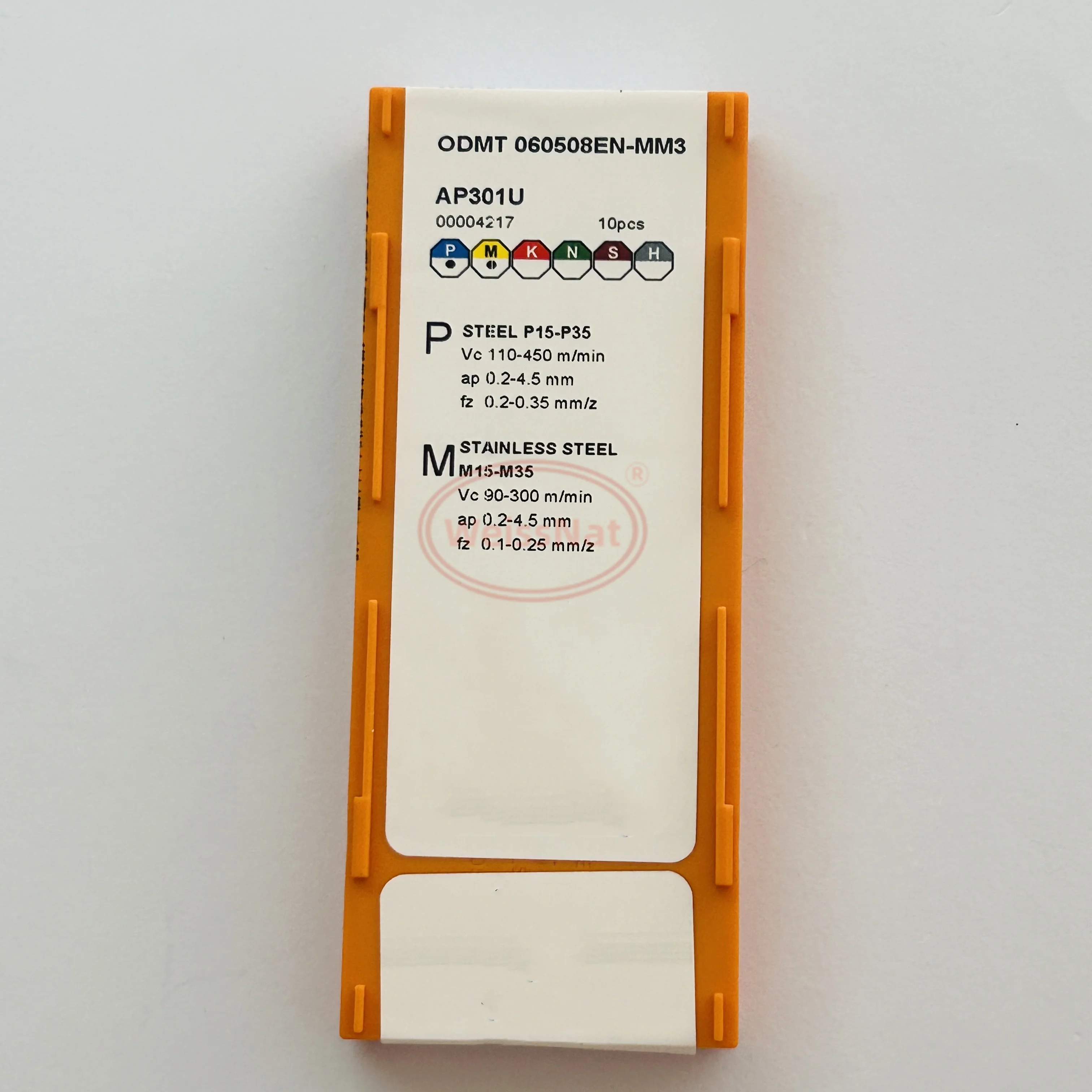 ODHT0605APEN ODMT060508EN ODMT060512EN-MM3 AP301U arbide Inserir ODHT Inserções