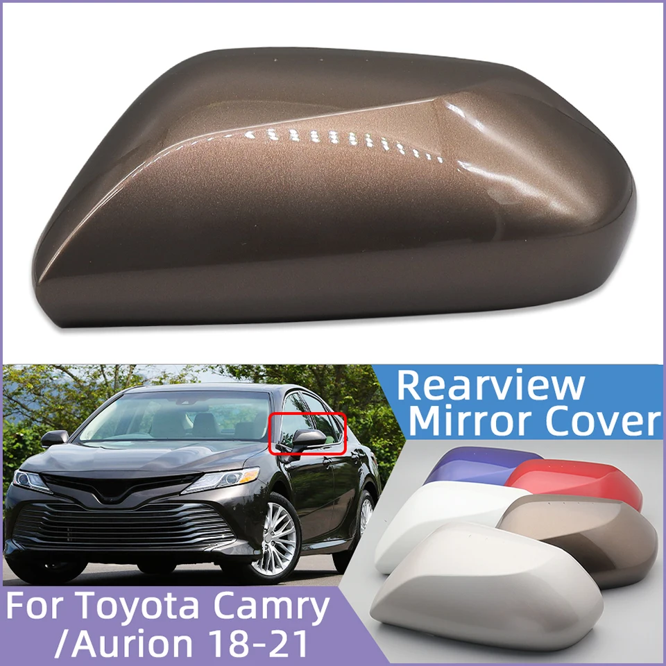 

Car Accessories Rearview Mirror Housing Shell For Toyota Camry 2018-2024 Outside Wing Mirror Cover Cap Case With Color