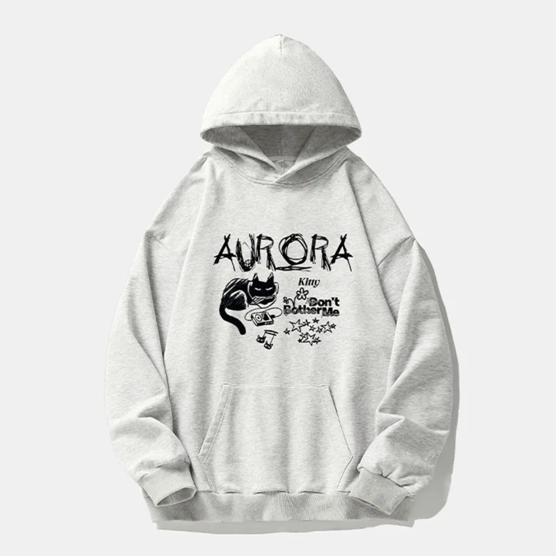 男性用フード付きスウェットシャツ,日本のアニメカットプリント,原宿ファッション,ゆったりとしたセーター,ユニセックスストリートウェア,y2k