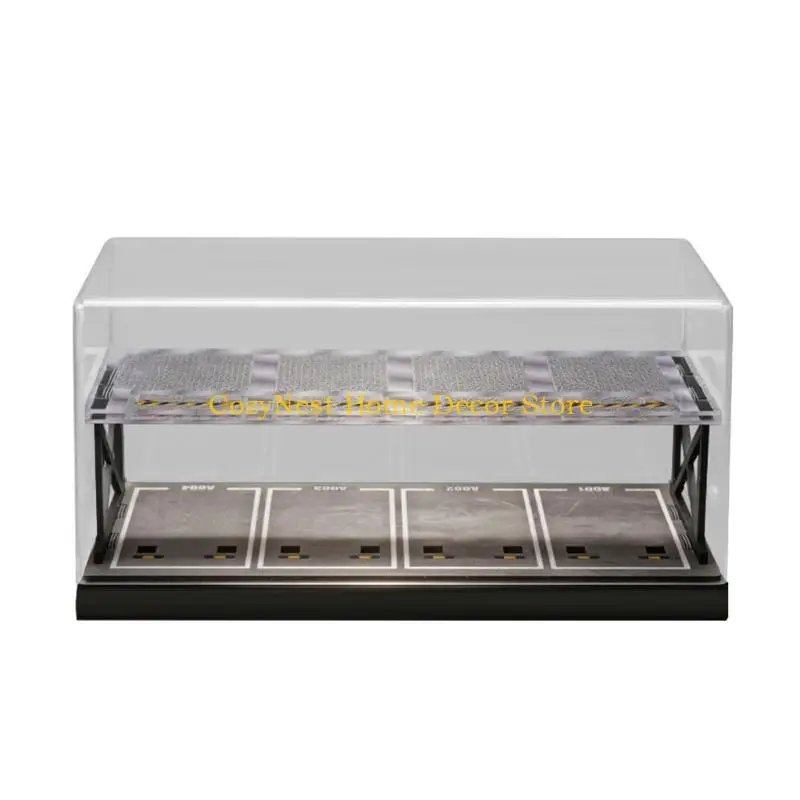92MF 1/64 Scale Diecast Toy Car Garage,Storage Case for Toy Car,Parking Garage Dioramas 2 Levels Building Scene Dioramas